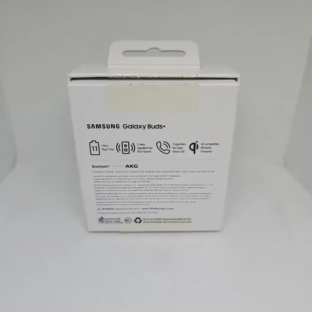 BOX ONLY - Samsung Galaxy Buds+ Black - BOX ONLY